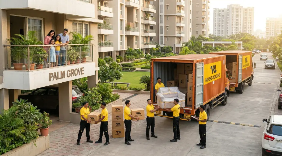 Household relocation project — professional packing and safe transport by VRL Logistics packers and movers
