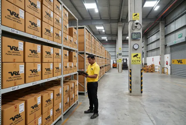 Warehousing and secure storage service with climate-monitored facilities by VRL Logistics