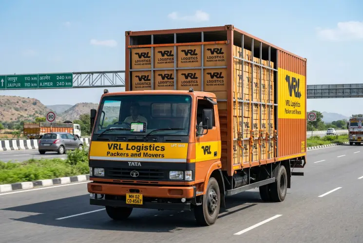 GPS-tracked transport for household goods — VRL Logistics secure moving fleet across India