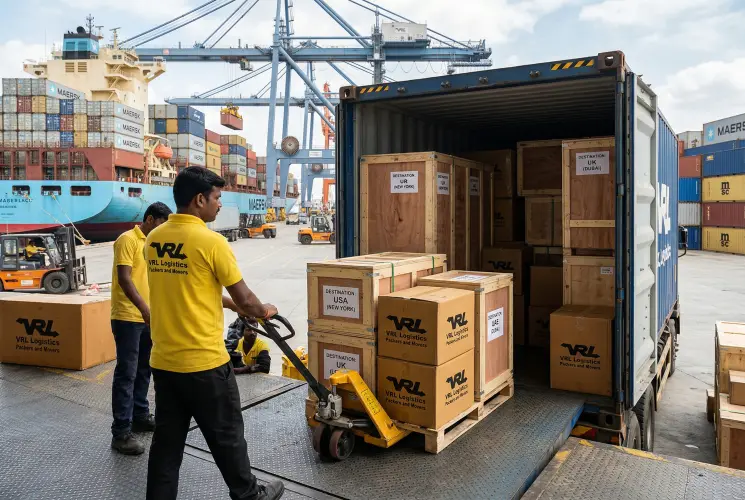 International freight coordination and global shipping for overseas relocation by VRL Logistics