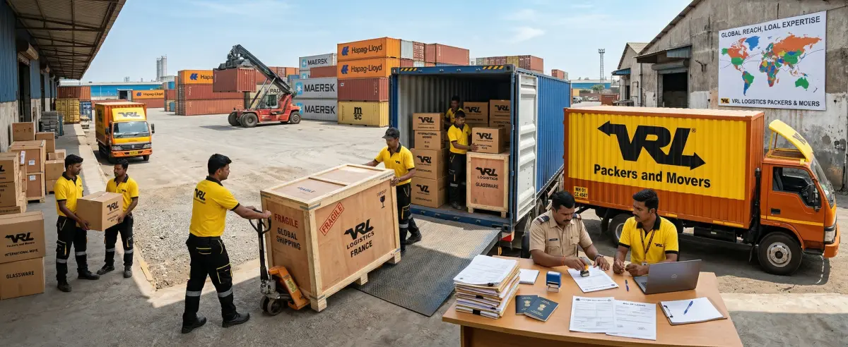 International relocation service — overseas moving with customs clearance and global shipping by VRL Logistics